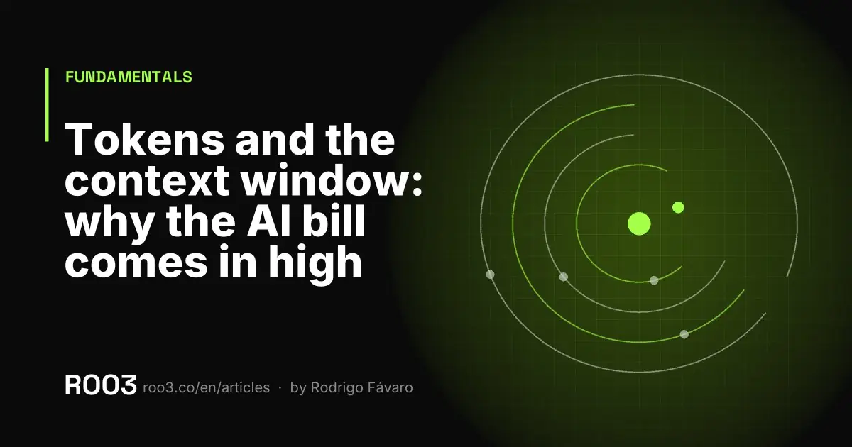 Abstract illustration of text blocks piling up with each round of conversation, the stack growing in neon green on a black background.